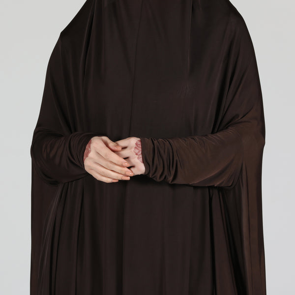 Jersey Jilbab Brown