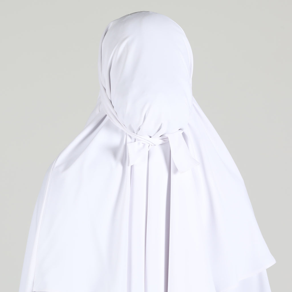 Khimar Hijab White Anaya Clothing