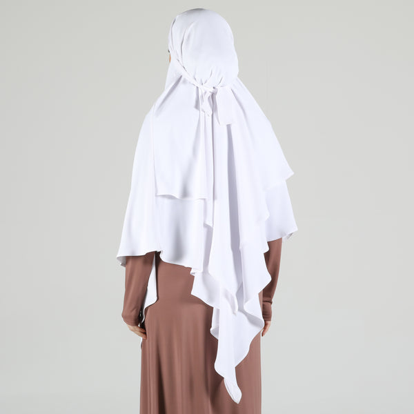 Khimar Hijab White