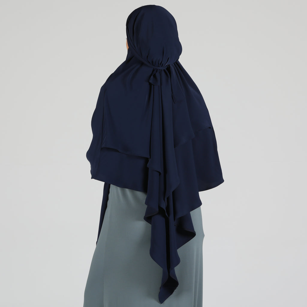 Khimar Hijab Navy Anaya Clothing