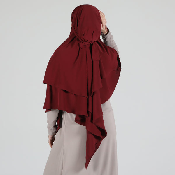 Khimar Hijab Maroon