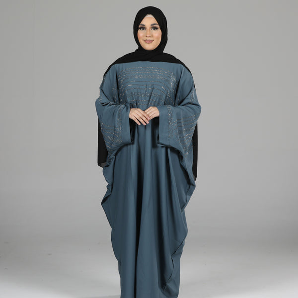 Zeynep Kaftan Abaya Blue