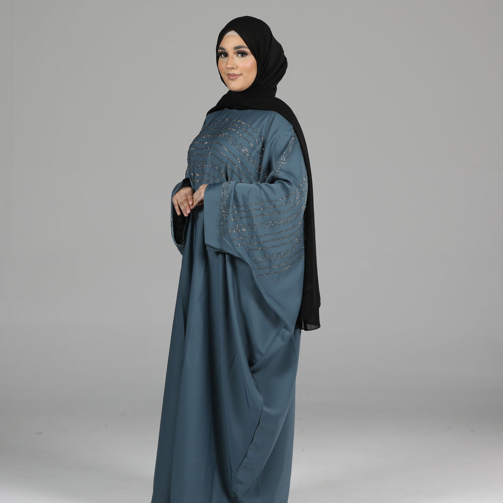 Zeynep Kaftan Abaya Blue