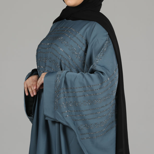 Zeynep Kaftan Abaya Blue
