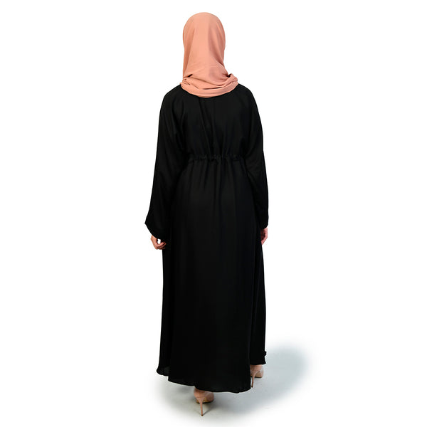 Alaya Drawstring Abaya Black