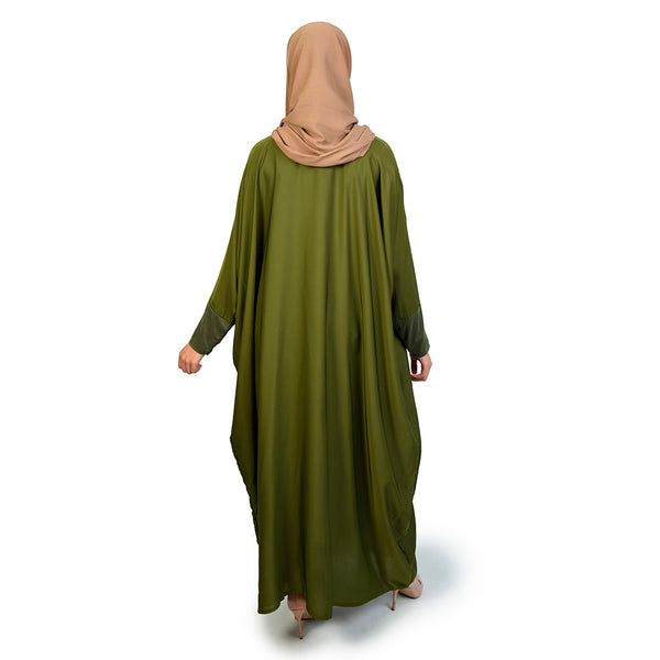 Erica Batwing Abaya Khaki
