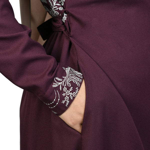 Faria Abaya Plum