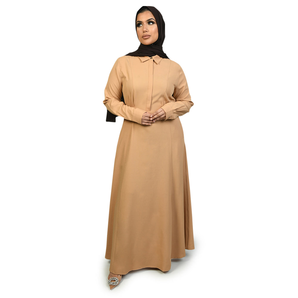 Saira Abaya Beige