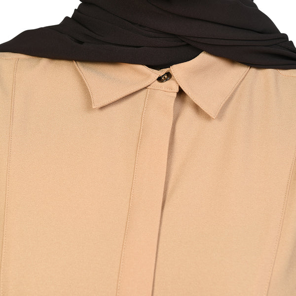 Saira Abaya Beige