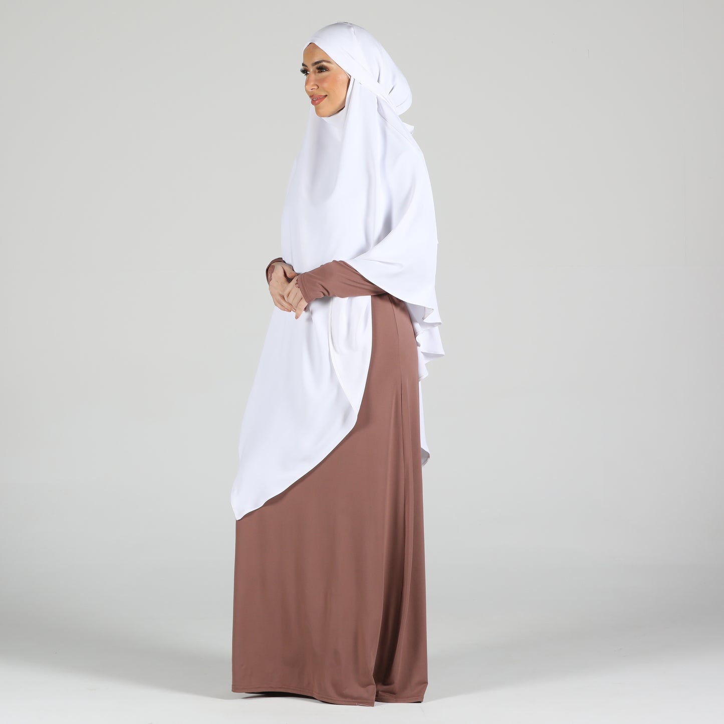 Khimar Hijab White