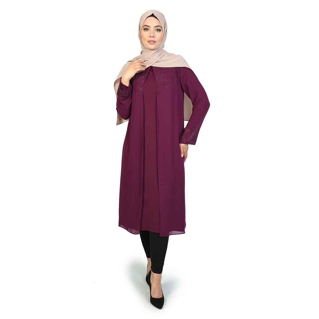Muna Midi Dress Purple