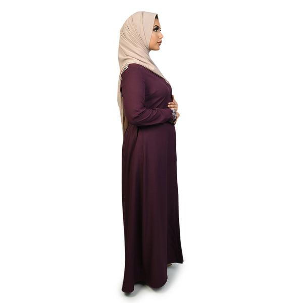 Faria Abaya Plum